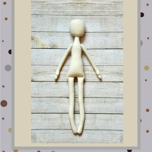 PDF, Cloth Doll Pattern 17&quot; ,PDF Sewing Tutorial,Soft Doll Pattern