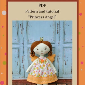PDF, angel Doll Pattern 8&quot; ,PDF Sewing Tutorial,Soft Doll Pattern
