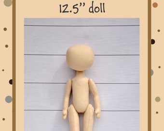 PDF, Cloth Doll Pattern,PDF Sewing Tutorial,Soft Doll Pattern