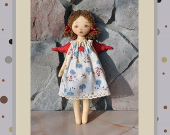 PDF, Cloth angel Pattern 12" ,PDF Sewing Tutorial, Soft Doll Pattern