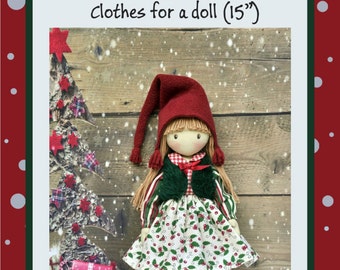 PDF-Kleidung für Weihnachtszwerg, Anna-Puppe, Mary-Puppe-Muster, PDF-Nähanleitung,