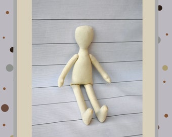 PDF, Cloth Doll Pattern 15"" and 11"",PDF Sewing Tutorial,Soft Doll Pattern