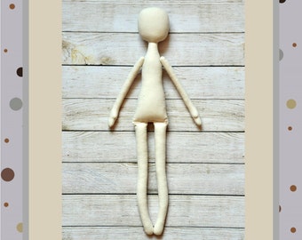 PDF, Cloth Doll Pattern 17" ,PDF Sewing Tutorial,Soft Doll Pattern