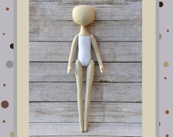 PDF, Cloth Doll Pattern 15" , PDF Sewing Tutorial, Soft Doll Pattern