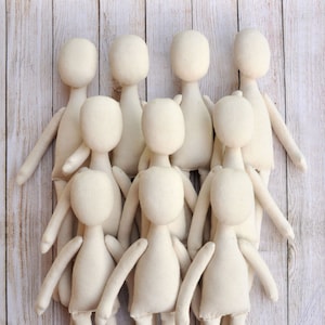 10 Blank doll body-12-13&quot; blank rag  doll body, the body of the doll made of cloth