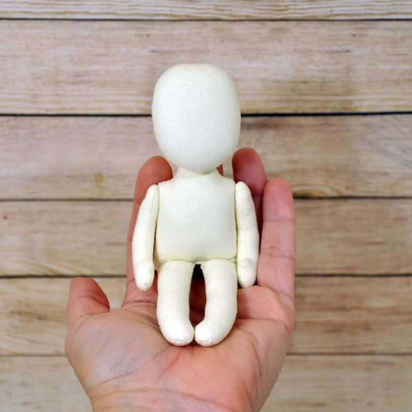 Blank doll body-6",  blank rag doll, ragdoll body,the body of the doll made of cloth