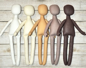 5 Blank doll body-13" Textile dolls blank rag doll body   made of cloth