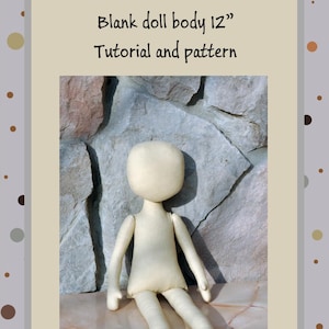 PDF Cloth Doll Pattern Sewing Tutorial Soft Doll Pattern