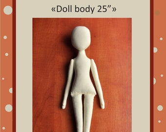PDF, Cloth Doll Pattern 25" ,Sewing Tutorial,Soft Doll Pattern