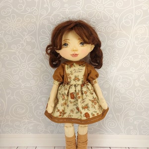 Rag doll ballerina Textile doll, decorative doll,, doll cotton, rag doll, art doll