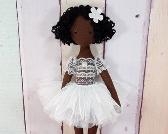 muñeca princesa, muñeca bailarina, muñeca textil, muñeca decorativa, muñeca de algodón, muñeca de trapo