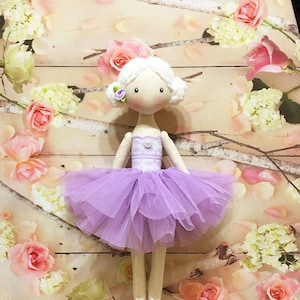 ballerina Doll Dancing Girl Textile doll decorative doll cotton rag doll