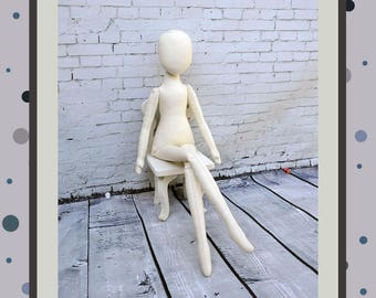 PDF, Cloth Doll Pattern 18 " , Soft Doll Pattern