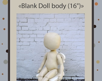 PDF, Cloth Doll Pattern 16 " , Soft Doll Pattern