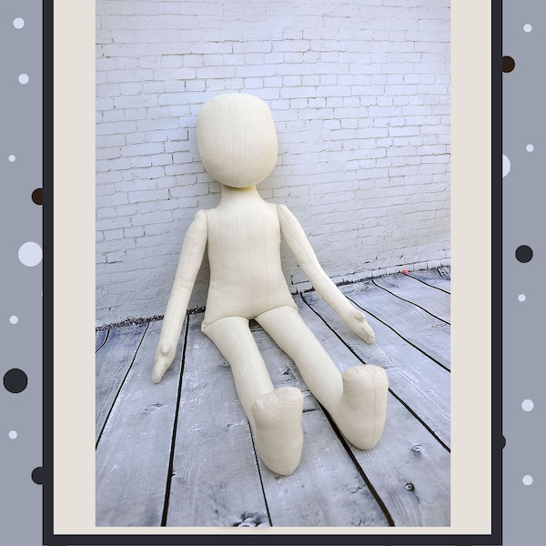 PDF Cloth Doll Pattern 30 " Soft Doll Pattern