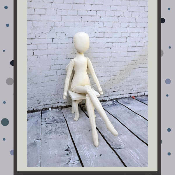 PDF, Cloth Doll Pattern 18 " , Soft Doll Pattern