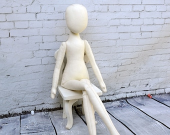 Blank doll body-18" blank rag doll ragdoll body the body of the doll made of cloth
