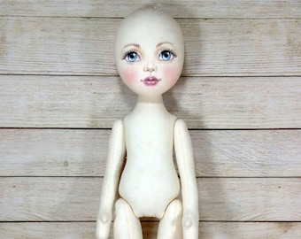 doll body-15"Handmade Textile Doll Base, ragdoll body,the body of the doll made of cloth