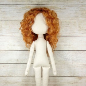 Blank doll body with hairstyle