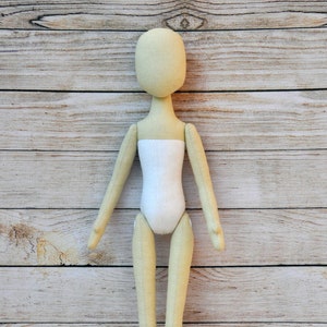 Blank doll body-17&quot;, blank rag doll, ragdoll body, the body of the doll made of cloth
