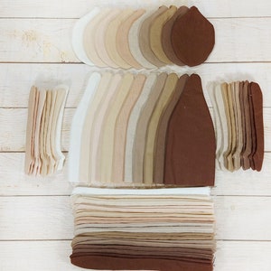 10 multicolored  Blank doll body-12.5" blank rag  doll body, the body of the doll made of cloth