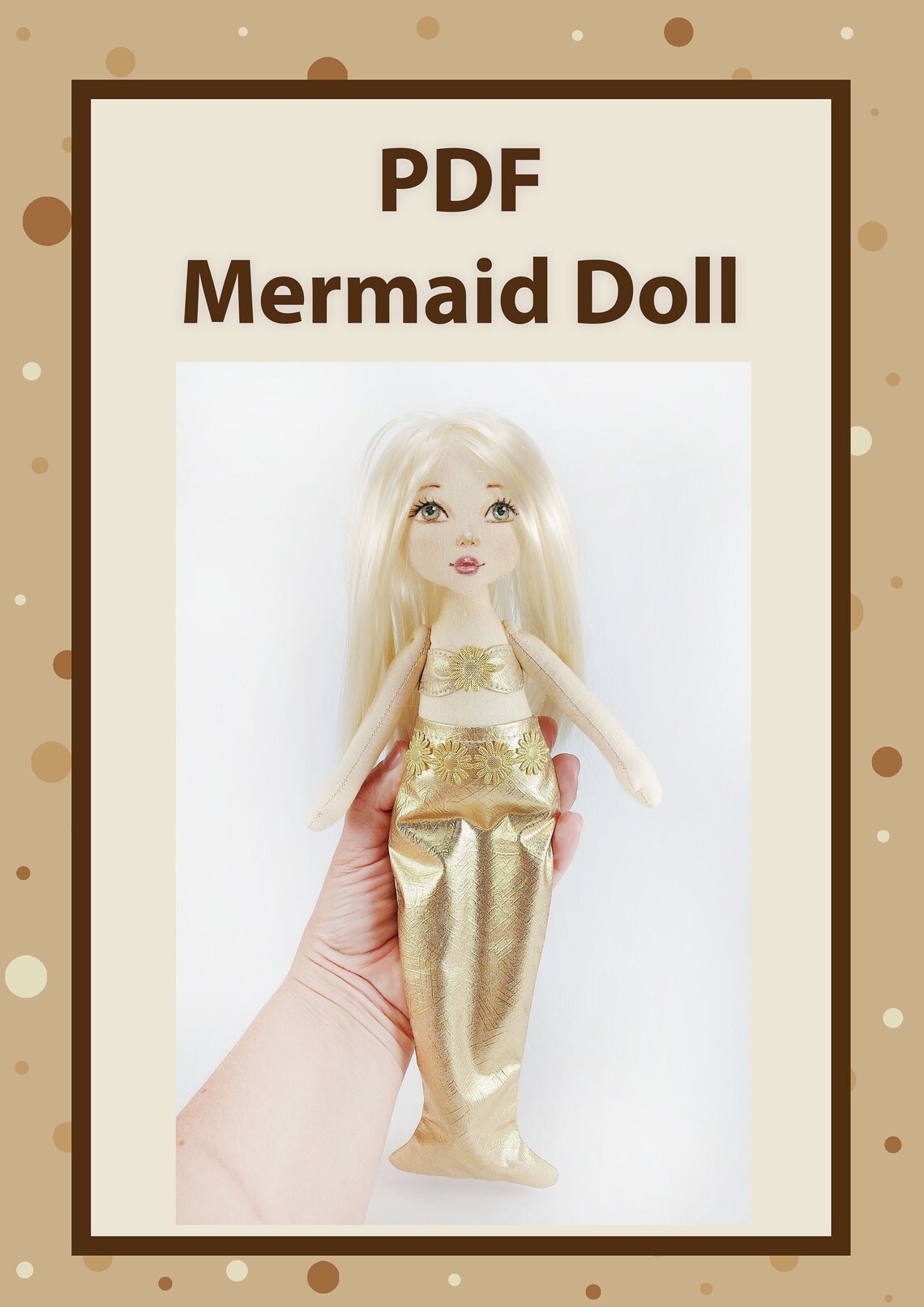 PDF Pattern and Photo Tutorial Mermaid Doll in a Detachable - Etsy