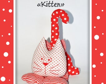 padrão de pdf de gato, pdf de gato de pelúcia, animal macio, brinquedo de animal, brinquedo de roupas