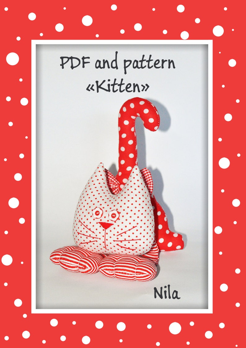 Plush cat kitten rag cat cat toy image 0