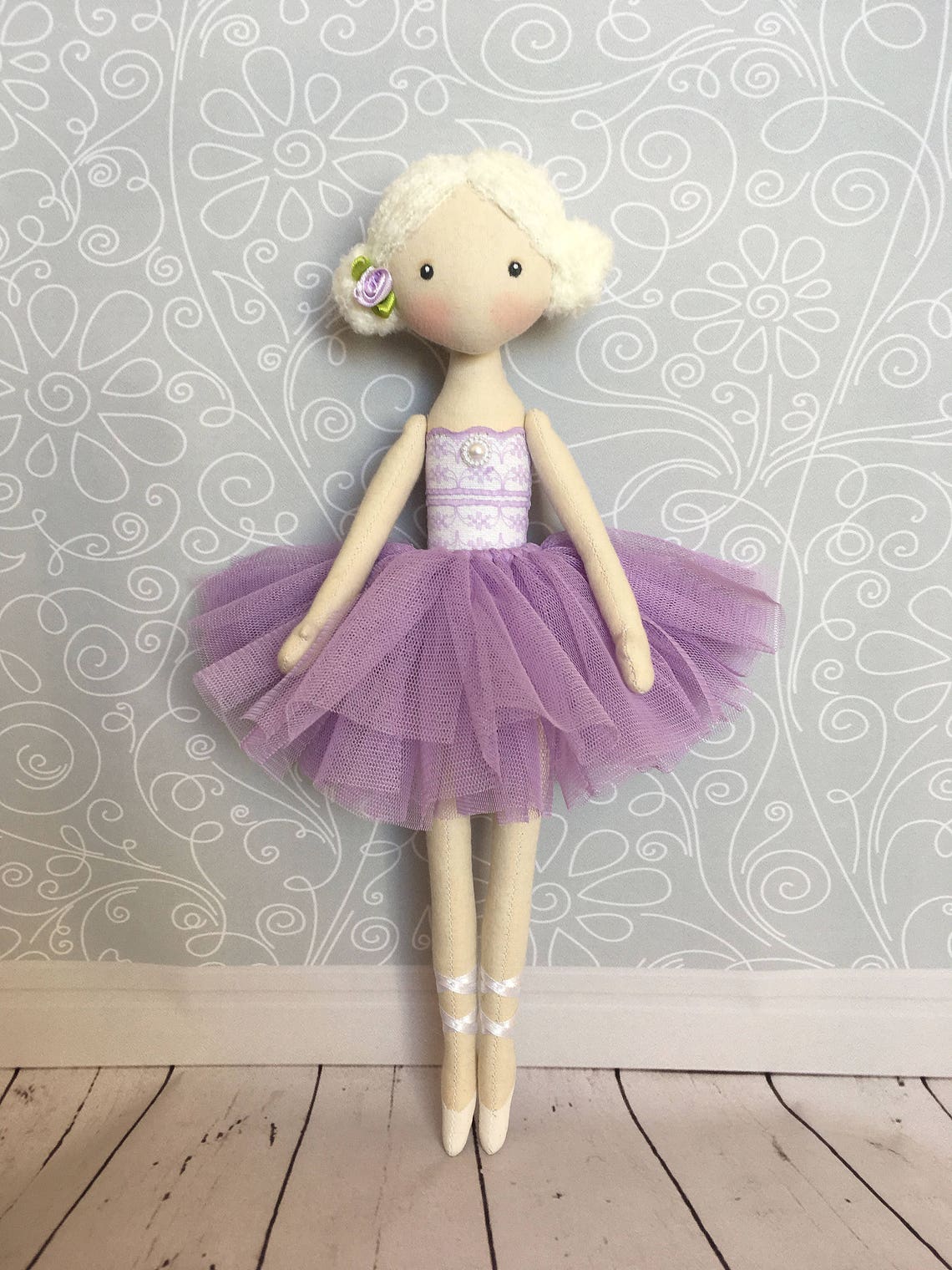 Ballerina Doll Dancing Girl Textile Doll Decorative Doll Etsy UK