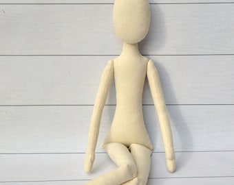 Blank doll body-18"blank handmade  rag doll body, the body of the doll made of cloth