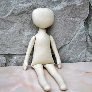 Blank doll body-12&quot;  blank rag doll body, the body of the doll made of cloth