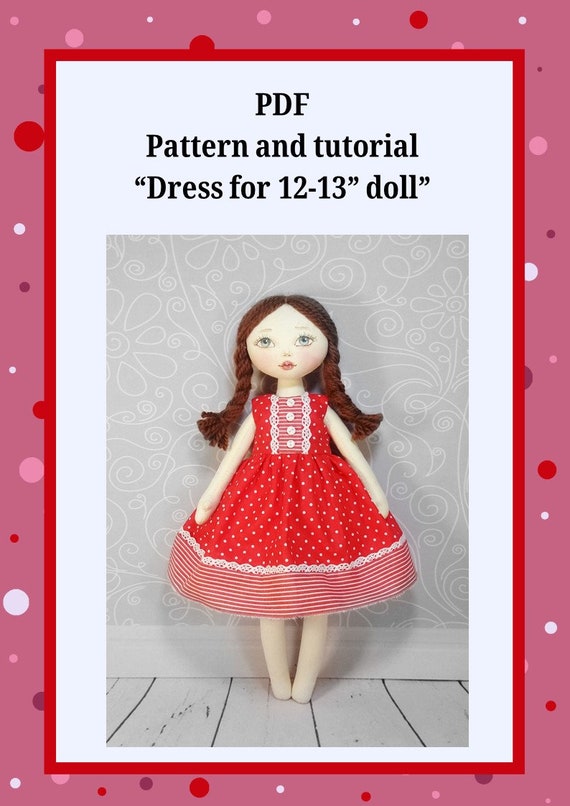 Kit De Costura Vervaco – Diseña Vestidos Para Muñecas De 29-30 Cm (Tela Con Patrón Impreso, Fácil De Cortar Y Coser)