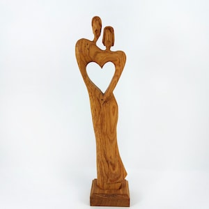 wood sculpture loving couple,wood jewelry,wood décor
