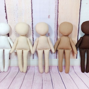 5 Blank doll body-6&quot;,  blank rag doll, ragdoll body,the body of the doll made of cloth
