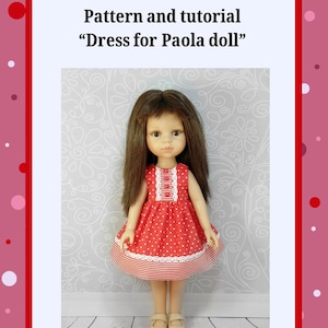 PDF Dress for Paola Reina doll Pattern sewing dresses for dolls, sewing tutorial, PDF
