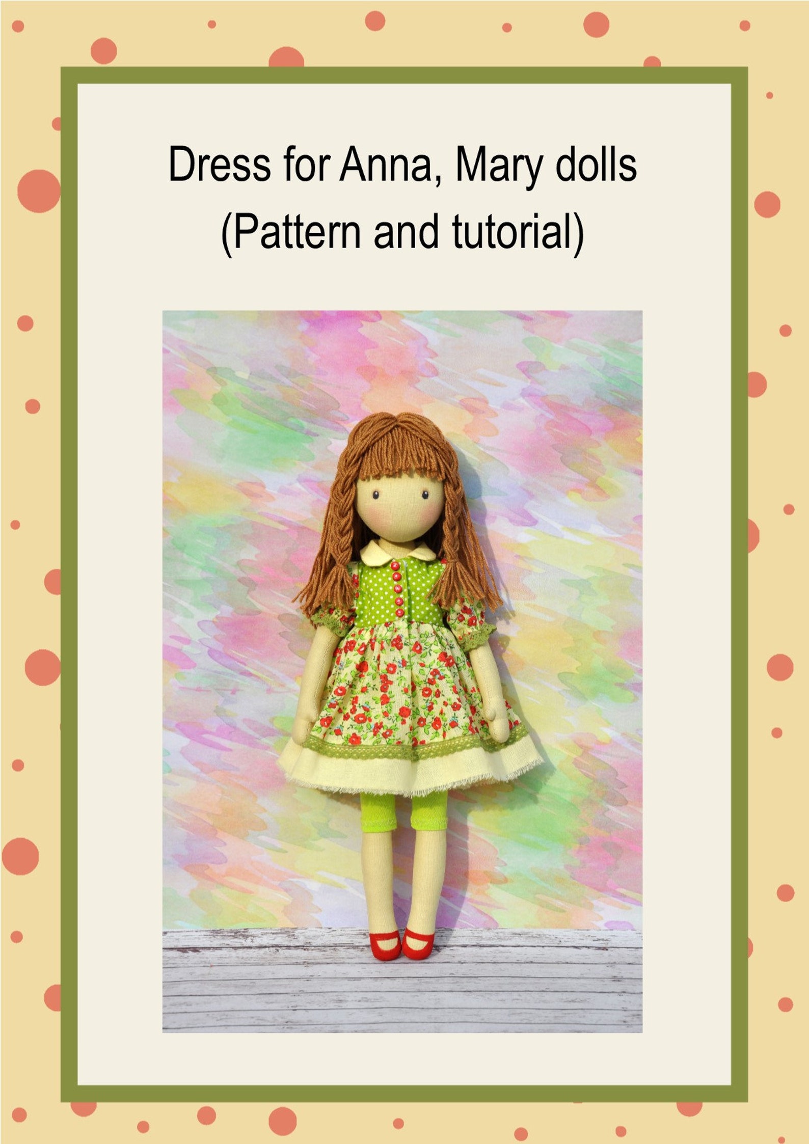 PDF Cloth Doll Pattern 15 and 11pdf - Etsy