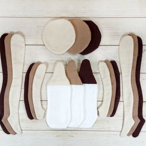 3 Blank doll body-14,5&quot;,blank rag doll, ragdoll body,the body of the doll made of cloth