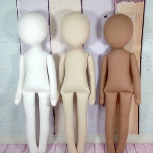 color 1 Blank doll bodies-15&quot;, Anna Doll , blank rag doll, ragdoll body,the body of the doll made of cloth