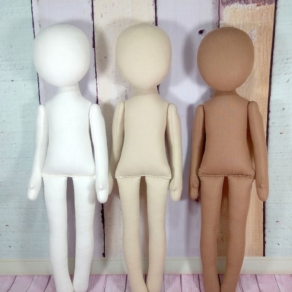color 1 Blank doll bodies-15", Anna Doll , blank rag doll, ragdoll body,the body of the doll made of cloth
