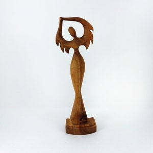 Angel made of wood,wooden angel