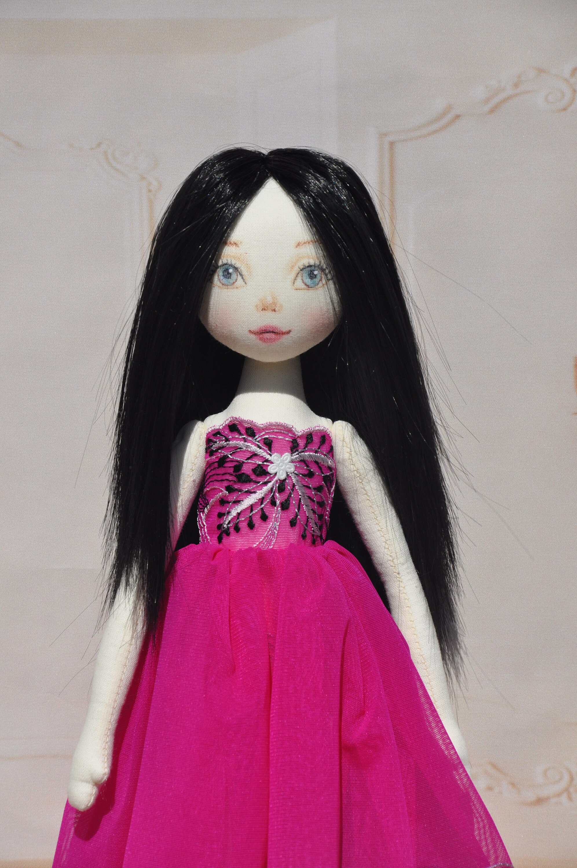 Straight hair tress for dolls length 15 cm 6 inch. | Etsy