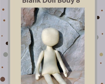 Pattern and photo tutorial of the body of a rag doll 8 inches