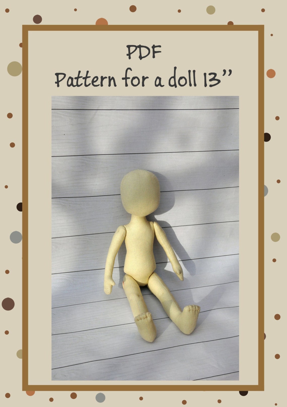 PDF Cloth Doll Pattern 13 Lsoft Doll Pattern - Etsy