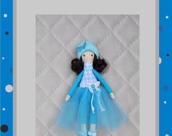 PDF clothes for doll 13 inches PDF Sewing Tutorial, Soft Doll Pattern