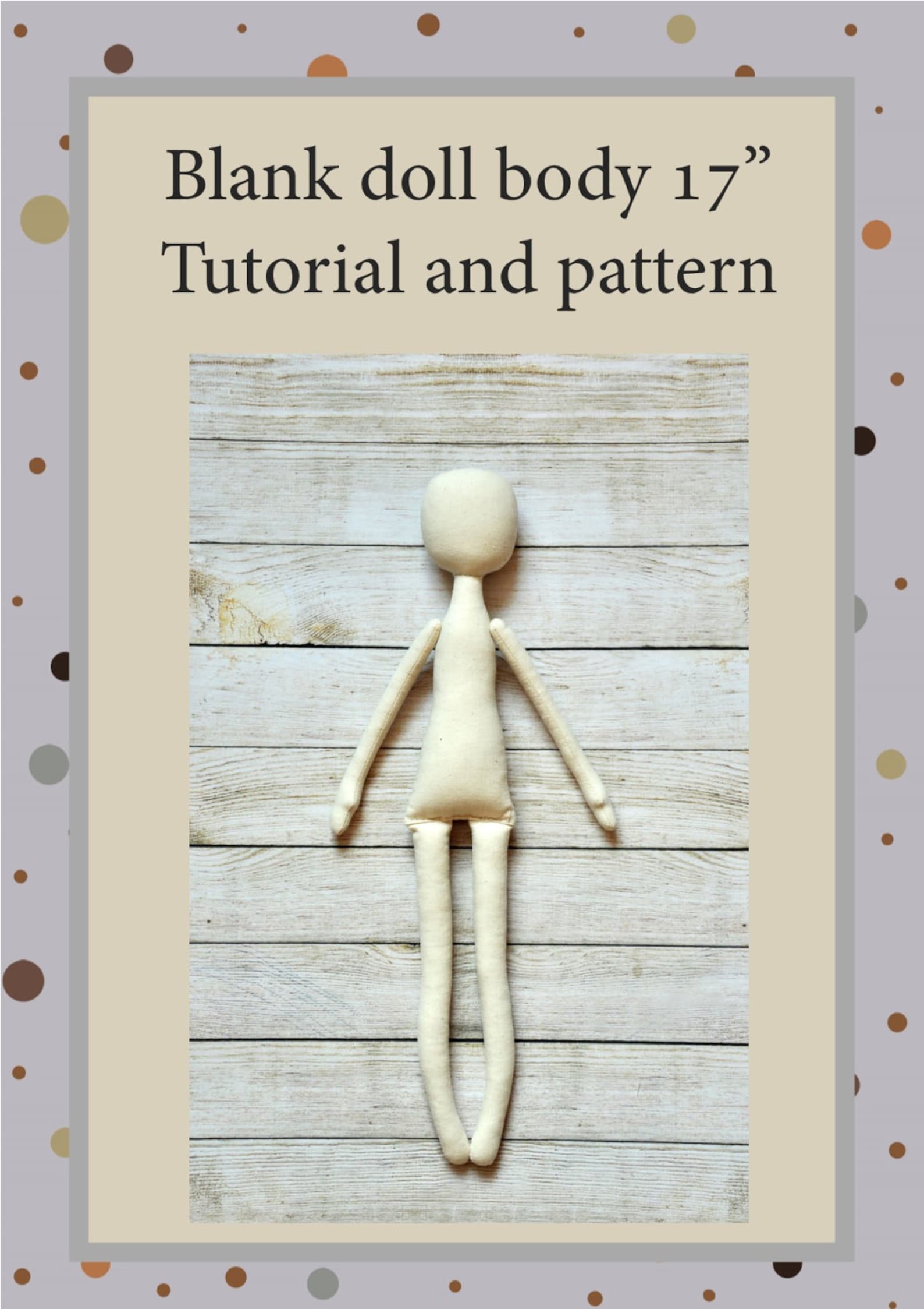 PDF, Cloth Doll Pattern 17 ,PDF Sewing Tutorial,soft Doll Pattern - Etsy