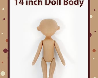 PDF, Cloth Doll Pattern 14 " , Soft Doll Pattern