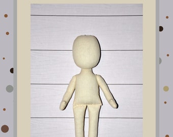 PDF  Doll Pattern 9" Sewing Tutorial,Soft Doll Pattern