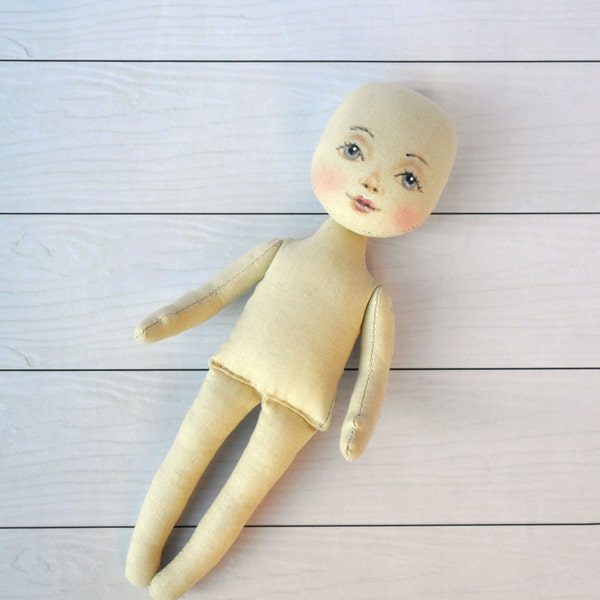Blank doll body-9",  blank rag doll, ragdoll body,the body of the doll made of cloth