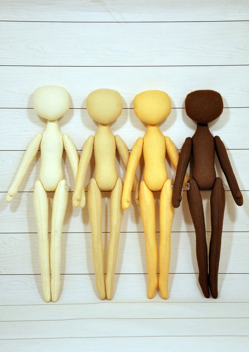 4 Blank doll body145blank rag doll ragdoll bodythe Etsy