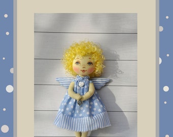 angel Doll Pattern 9" ,PDF Sewing Tutorial,Soft Doll Pattern